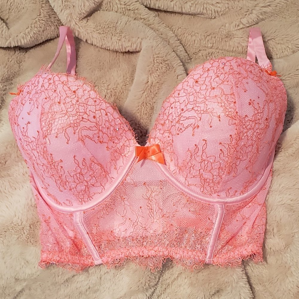 New VS Very Sexy Bling Push Up Lace Bra - 34DD